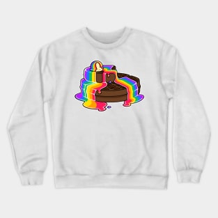 Philadelphia Philly Pride LGBT Chocolate Pancakes - Gay Rainbow Crewneck Sweatshirt